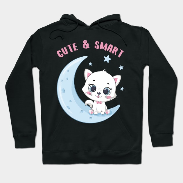 I'm Cute and I know it Smart Cookie Sweet little kitty cute baby outfit Hoodie by BoogieCreates